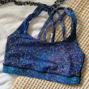 Lululemon Colourful Speckled Light Support Yoga Bra